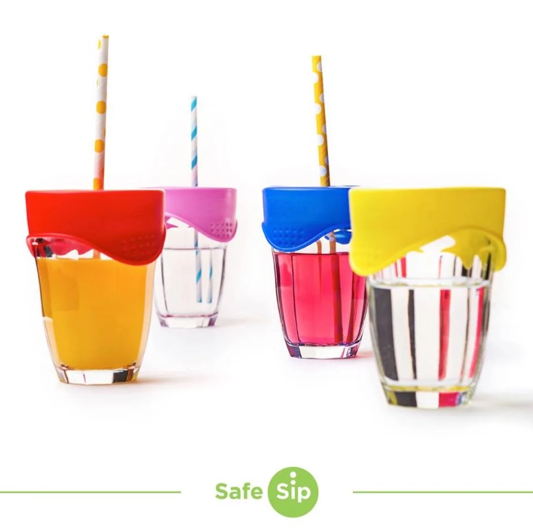 Drinking Aid - Safe Sip Silicon Drink Covers (Q91001-Q91006)