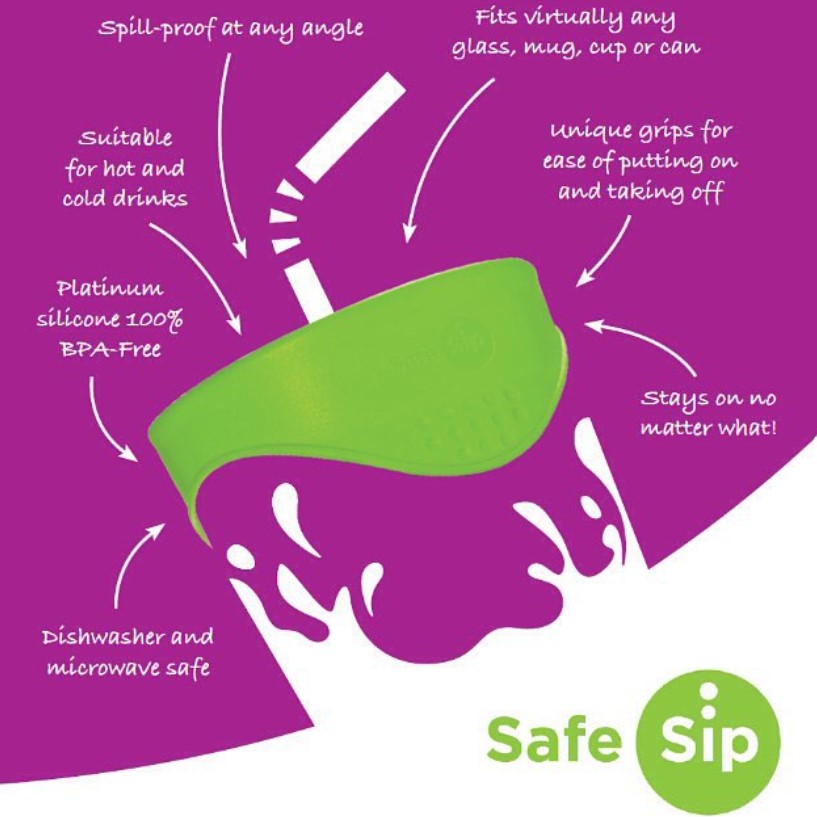 Drinking Aid - Safe Sip Silicon Drink Covers (Q91001-Q91006)