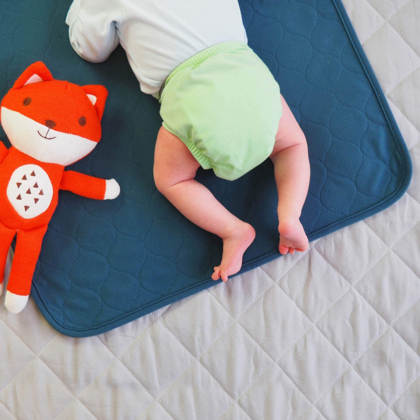 Cushion / Waterproof Pad - Wheelchair (Small) - Conni - Teal Blue (Q44009)