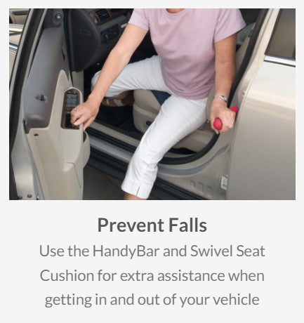 Vehicle Aid - Auto Mobility Combo Pack - Swivel Seat and Handle Bar (Q31010)