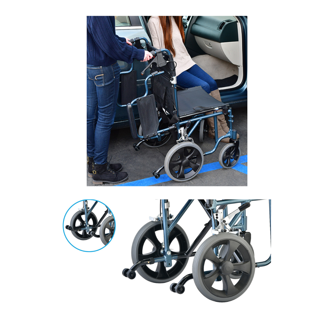 Wheelchair Accessory - Anti-Tip Wheels - PAIR (Q63008)