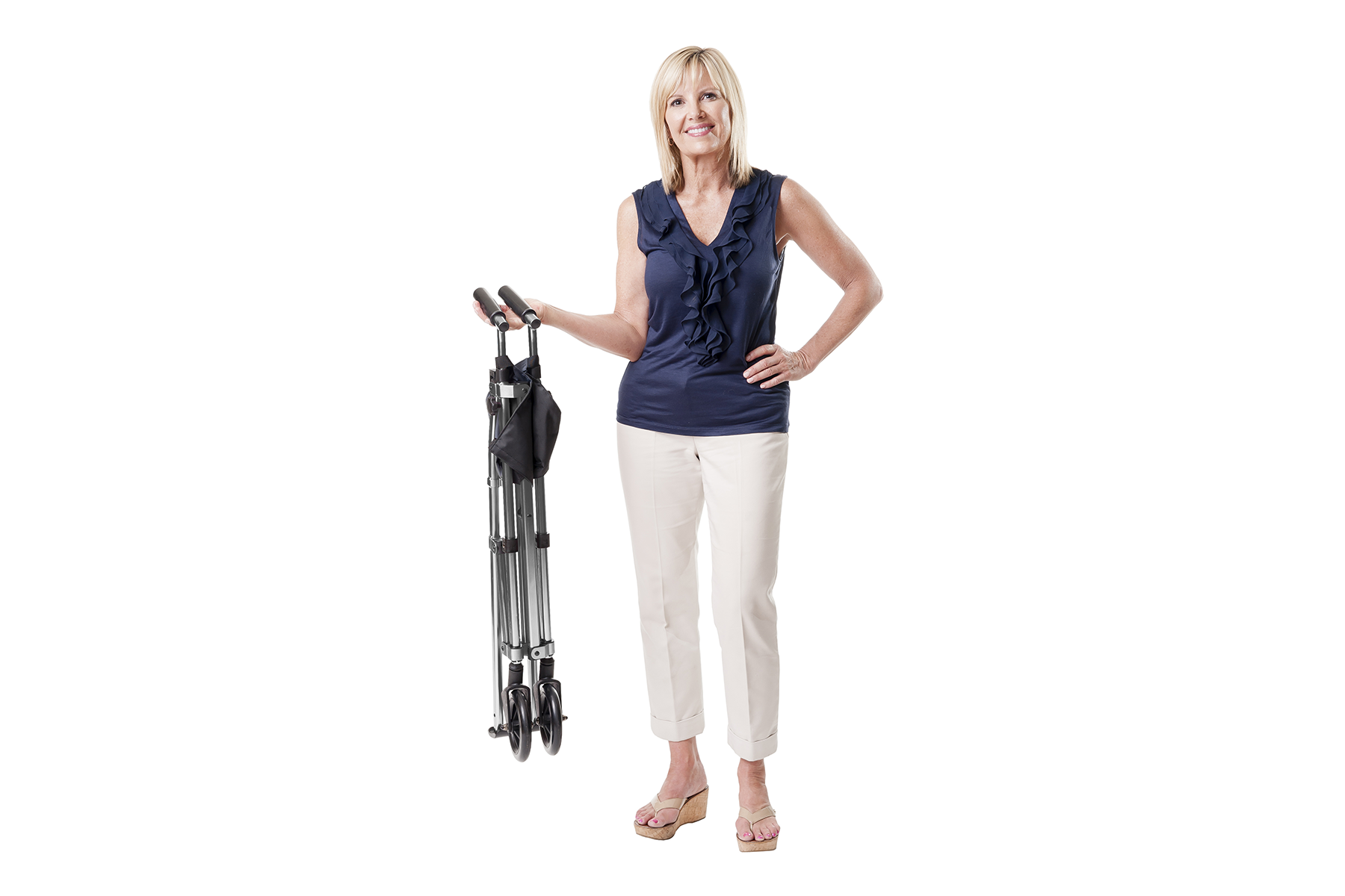 Walker - EZ Fold 'N Go - Black Walnut - Cobalt Blue (Q55006 & Q55008)
