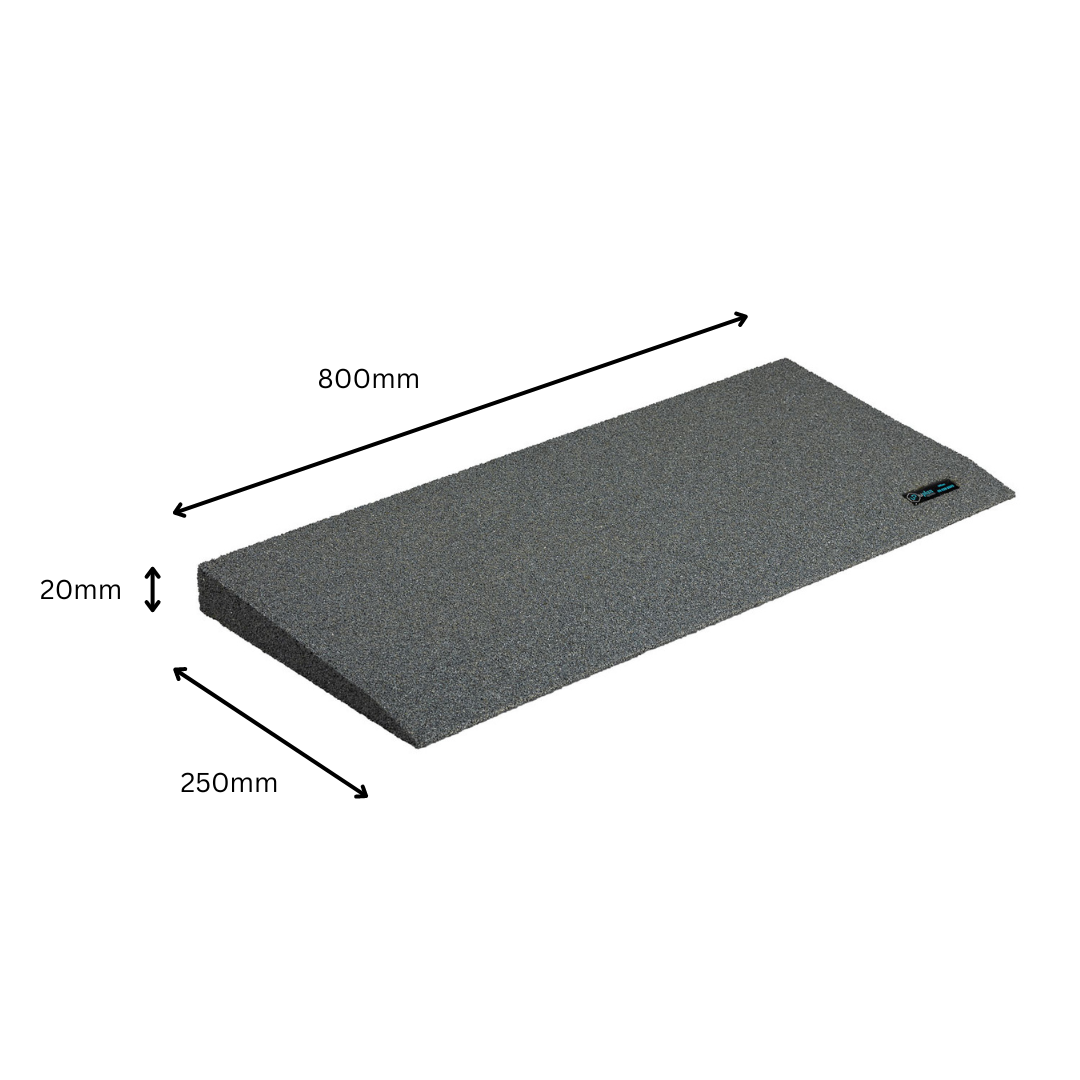 Ramp - Rubber Threshold 20x250x800mm (AA2004)