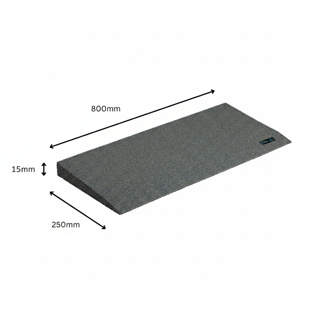 Ramp - Rubber Threshold 15x250x800mm (AA2003)