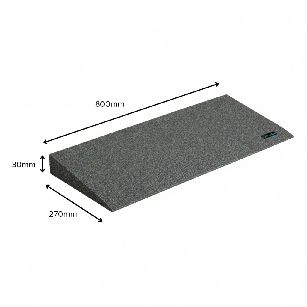 Ramp - Rubber Threshold 30x270x800mm (AA2006)