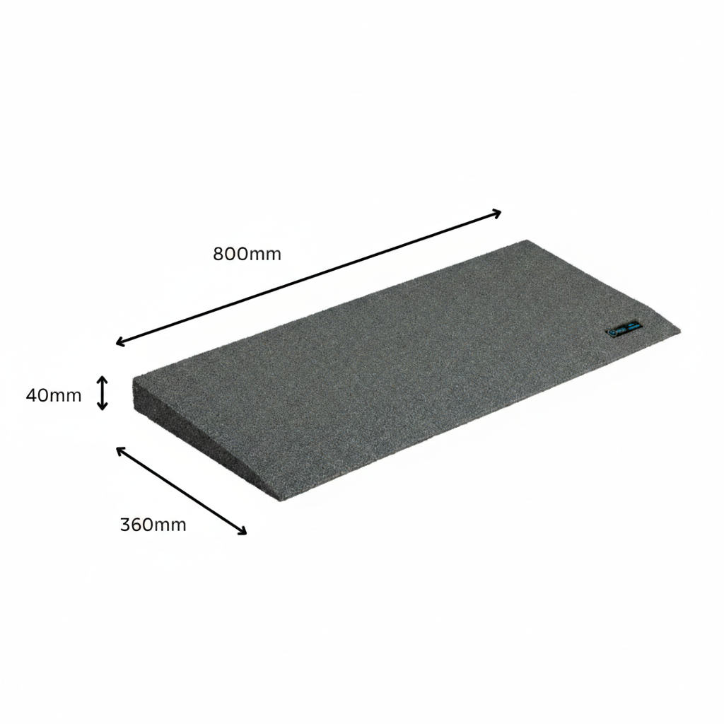Ramp - Rubber Threshold 40x360x800mm (AA2008)
