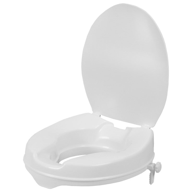 Toilet Seat - Raised 5cm (2") - white with Lid - Delta - (Q14001)