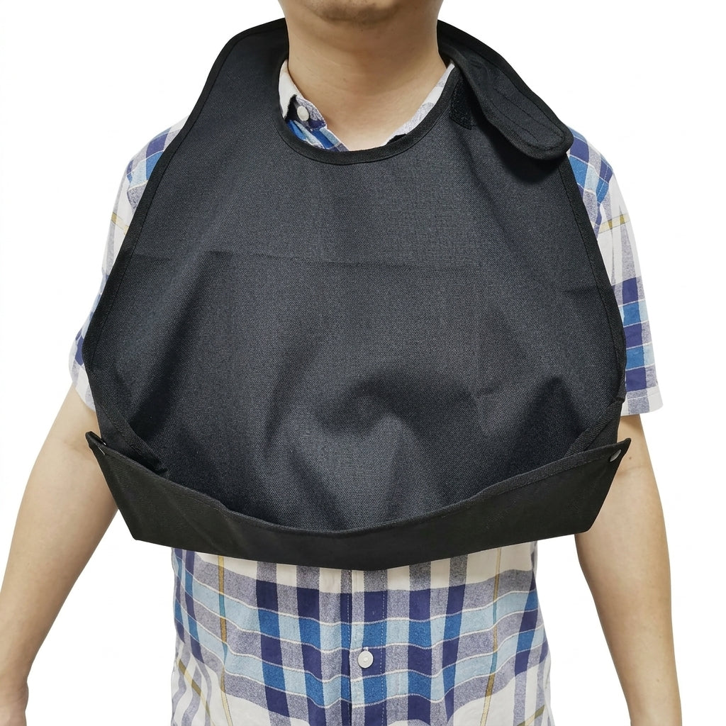 Elderly Adult Bib - Waterproof, Extra Wide, Washable