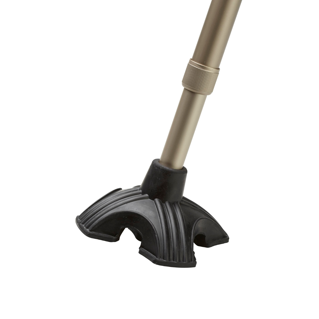 Walking Stick / Cane Support Foot - Alpha Quad-Leg Tip (Q52008)