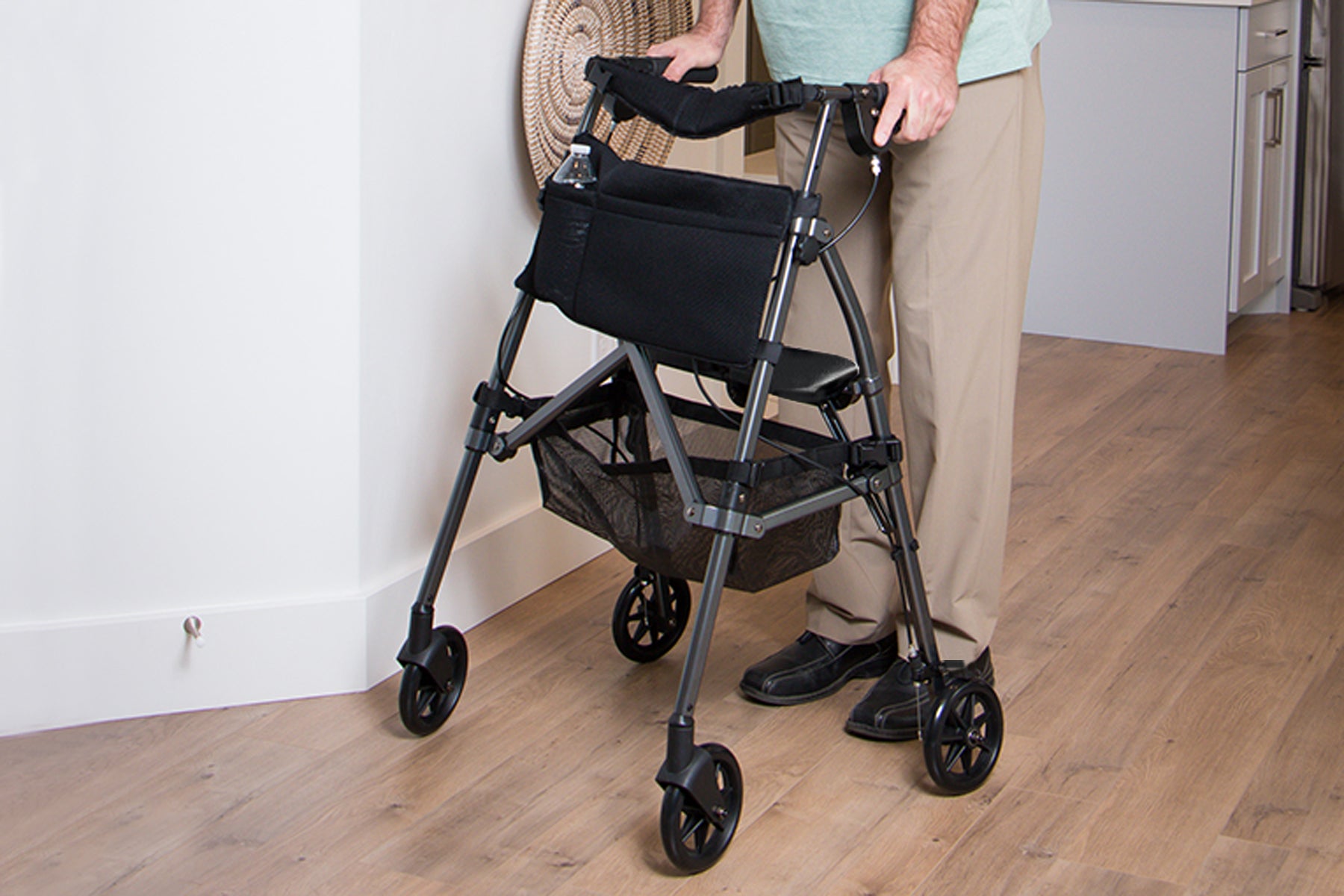 Walker Accessory - Rollator Mesh Underseat Basket (Q56010)