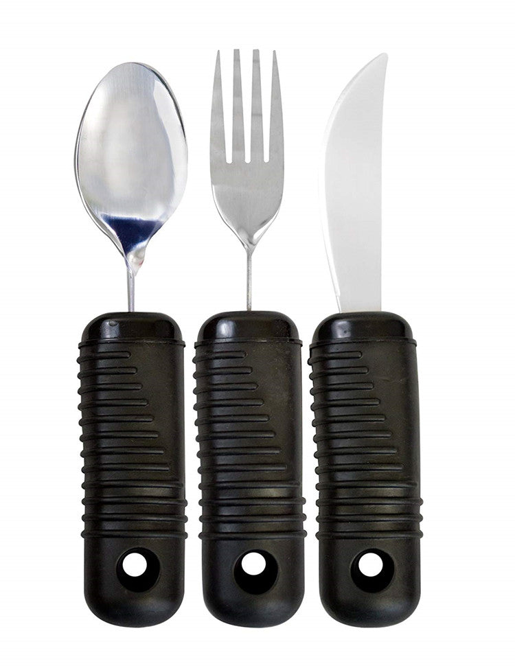 Bendable Utensil Set - Large Spoon/Fork/Knife 3pc Set