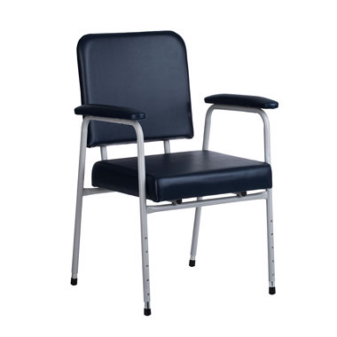 Rehab Chair - Adjustable Height - Navy Blue (H36N)