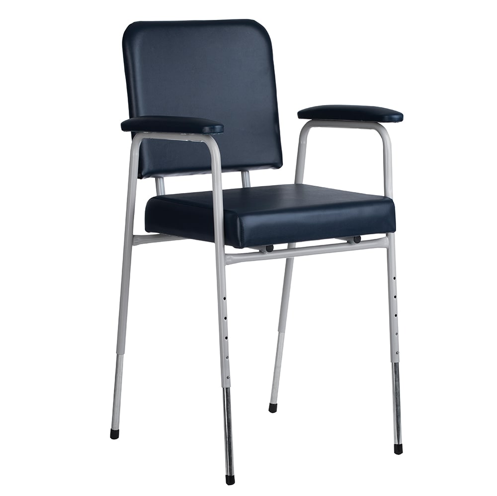 Rehab Chair - Adjustable Height - Navy Blue (H36N)